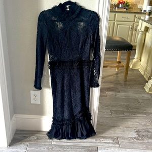 Alexis designer lace dress size medium